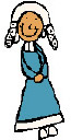 Colonial girl watching