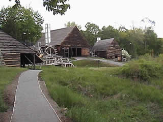 Path to historic buildings
