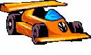 Yellow formula 1 race car