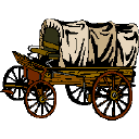 Covered 4 wheeled wagon