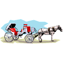 Fancy horse drawn wagon