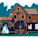 Water wheel illustration