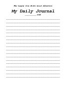 Daily journal worksheet thumbnail
