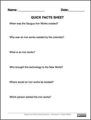 Quick facts worksheet thumbnail